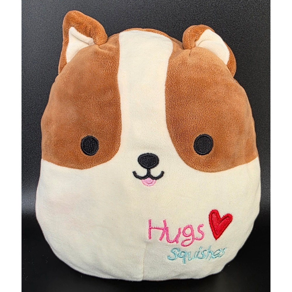 Squishmallows Reginald the Corgi Dog Hugs and Squishes Valentine Plush 8 Inch